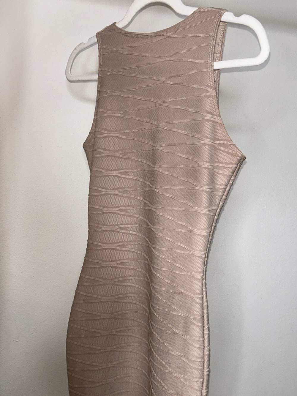 Discovery Sleeveless Midi Dress in Nude Blush